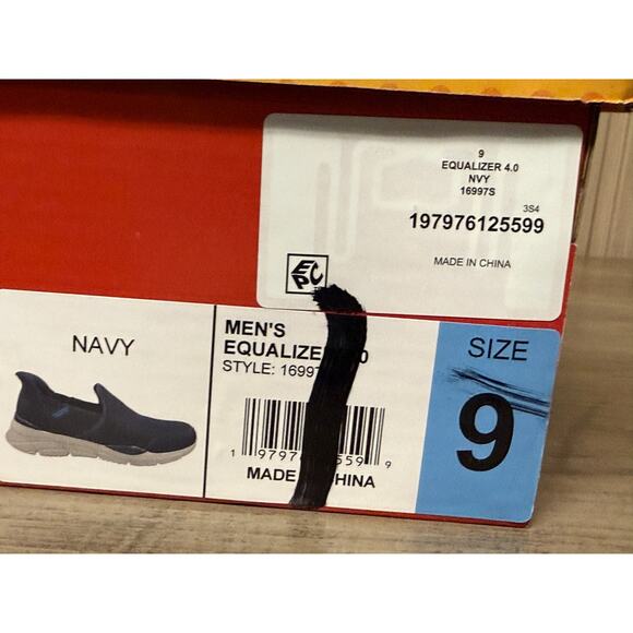 Skechers Men’s Equalizer Swift Fit Slip-On Sneakers Size 9 Navy - Picture 11 of 12